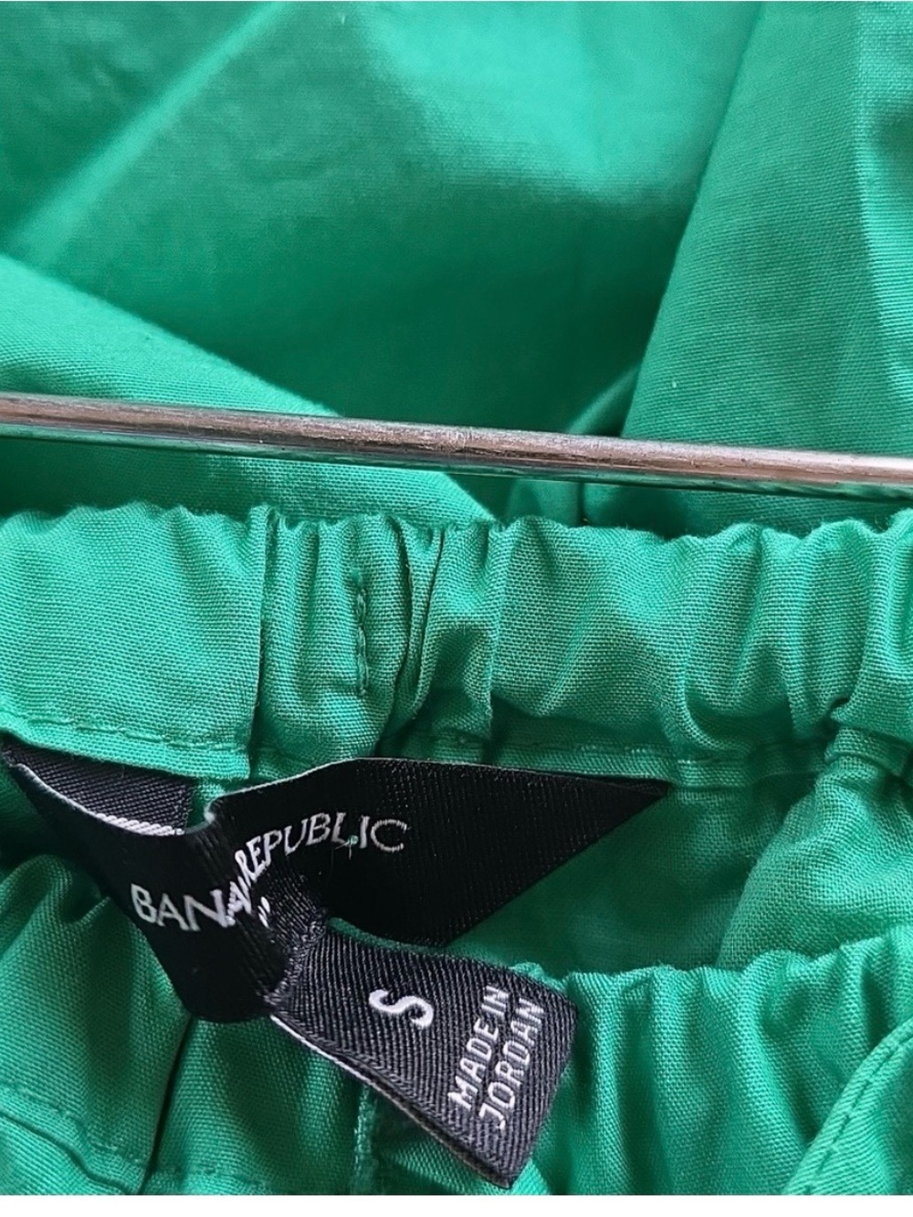 Banana Republic Bright Green Midi Skirt with Drawstring Waist . imperial jade . - Picture 6 of 12